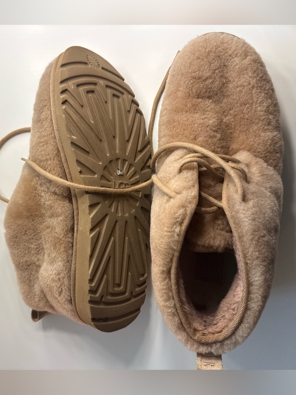 UGG Chestnut Lace-Up Sheepskin Lined Boots